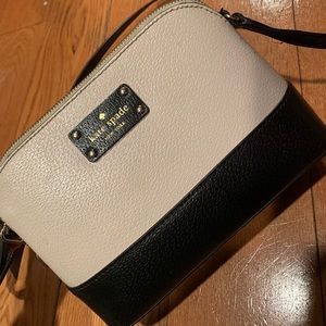 Kate spade black and white cross body bag